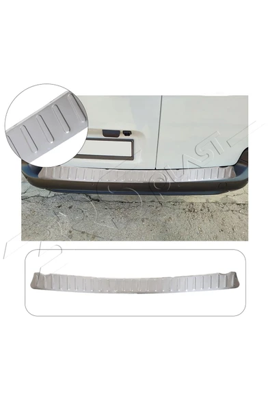 BRSPLAST  Citroen Nemo Uyumlu Krom Arka Tampon Üstü Koruma Paslanmaz Çelik ürün görseli 1