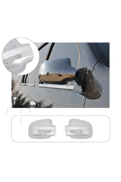 BRSPLAST  Dacia Duster Uyumlu 2012-2017 Ayna Kapağı 2 Parça Abs Krom Kaplama ürün görseli 1