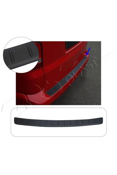BRSPLAST  Volkswagen Transporter T5 Uyumlu 2003-2015 ABS Arka Tampon Üstü Koruma ürün görseli 1