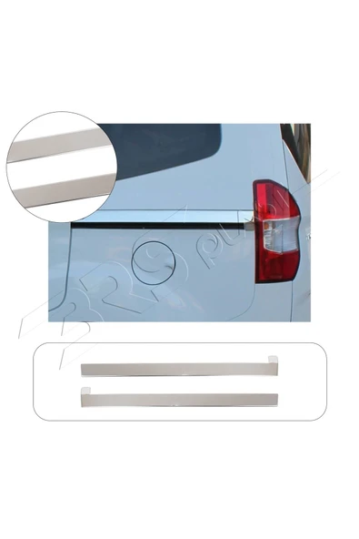 BRSPLAST  Ford Courier Uyumlu 2014 Ve Üzeri Krom Sürgü Çıtası 2 Parça Paslanmaz Çelik ürün görseli 1