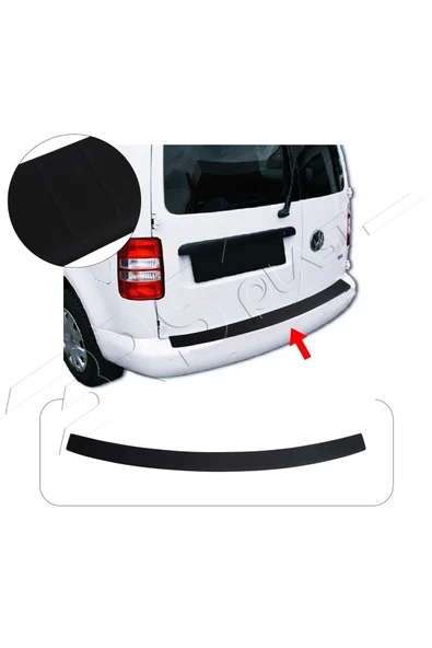 BRSPLAST  Volkswagen Caddy 2-3 Uyumlu 2010-2015 ABS Arka Tampon Üstü Koruma ürün görseli 1