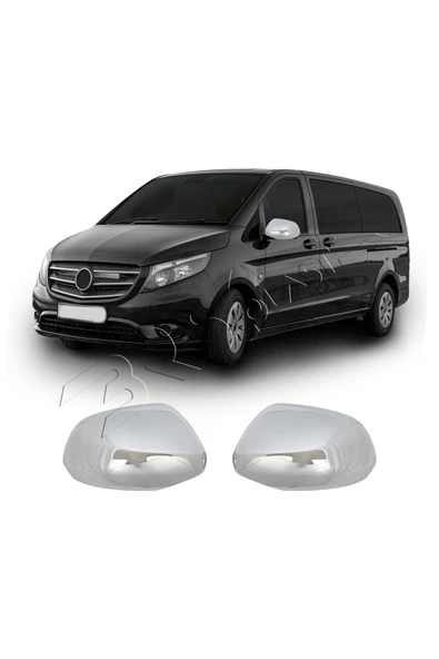 BRSPLAST  Mercedes Vito W447 Uyumlu 2015 Ve Üzeri Ayna Kapağı 2 Parça Abs Krom Kaplama ürün görseli 1
