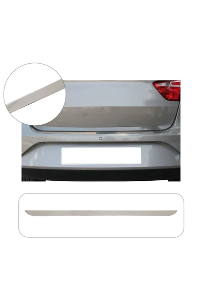 BRSPLAST  Seat Toledo Uyumlu 2013 ve üzeri Krom Bagaj Alt Çıtası Paslanmaz Çelik ürün görseli 1