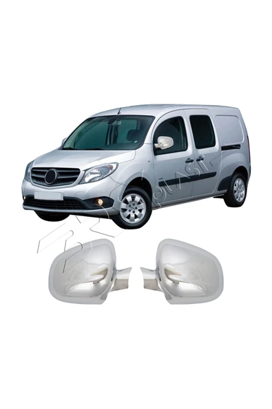 BRSPLAST  Mercedes Citan Uyumlu 2013 Ve Üzeri Ayna Kapağı 2 Parça Abs Krom Kaplama ürün görseli 1