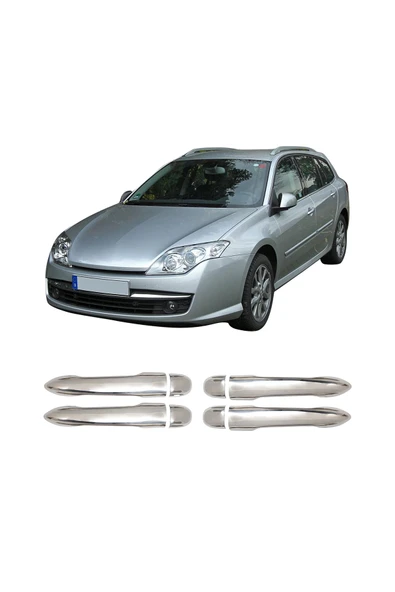 BRSPLAST  Renault Laguna 3 Uyumlu 2008 Ve Üzeri Krom Kapı Kolu 4 Kapı Paslanmaz Çelik ürün görseli 1