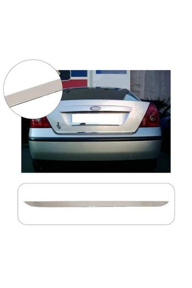 BRSPLAST  Ford Mondeo Uyumlu 2002-2008 Krom Bagaj Alt Çıtası Paslanmaz Çelik ürün görseli 1