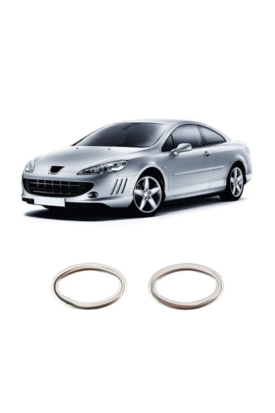BRSPLAST  Peugeot 407 Uyumlu 2004-2010 Krom Sinyal Çerçevesi 2 Parça Paslanmaz Çelik ürün görseli 1
