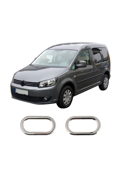 BRSPLAST  Volkswagen Caddy Facelift Uyumlu 2010-2014 Krom Sinyal Çerçevesi 2 Parça Paslanmaz Çelik ürün görseli 1