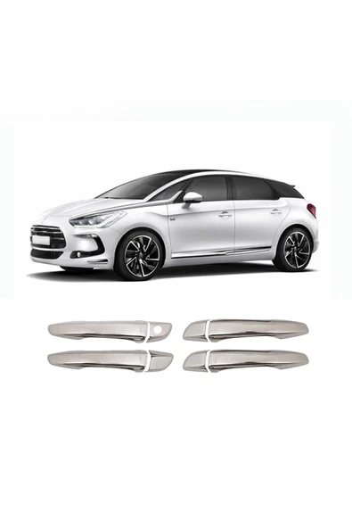 BRSPLAST  Citroen DS 5 Uyumlu 2012-2018 Krom Kapı Kolu 4 Kapı Paslanmaz Çelik ürün görseli 1