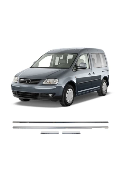 BRSPLAST  Volkswagen Caddy Uyumlu 2004 Ve Üzeri Krom Cam Çıtası 4 Parça Paslanmaz Çelik ürün görseli 1