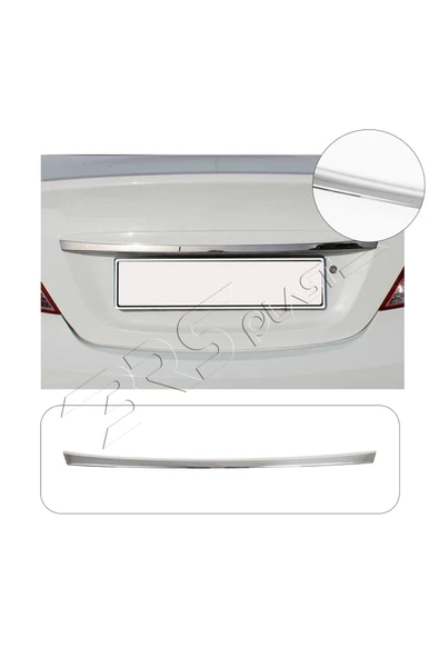 BRSPLAST  Hyundai Accent Blue Uyumlu 2011-2017 Krom Bagaj Çıtası Paslanmaz Çelik ürün görseli 1