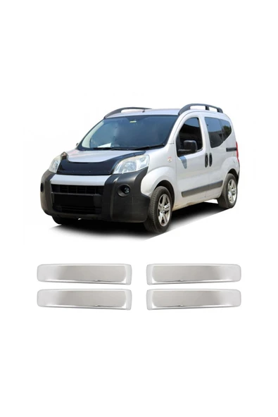 BRSPLAST  Citroen Nemo Uyumlu 2007-2016 Krom Kapı Kolu 4 Kapı Paslanmaz Çelik ürün görseli 1