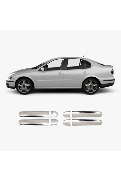 BRSPLAST  Seat Toledo Uyumlu 1999-2009 Krom Kapı Kolu 4 Kapı Paslanmaz Çelik ürün görseli 1