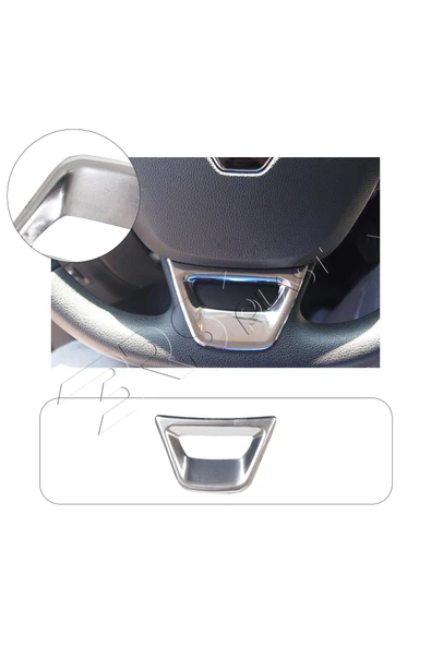 BRSPLAST  Renault Megane 4 Uyumlu Direksiyon Kromu Paslanmaz Çelik ürün görseli 1