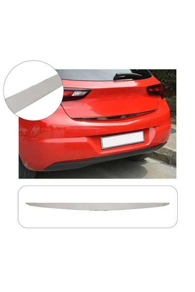 BRSPLAST  Opel Astra K Uyumlu 2015 ve üzeri Krom Bagaj Alt Çıtası Paslanmaz Çelik ürün görseli 1