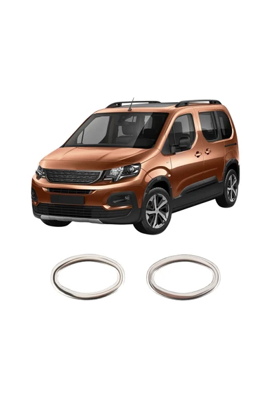 BRSPLAST  Peugeot Rifter Uyumlu 2019 Ve Üzeri Krom Sinyal Çerçevesi 2 Parça Paslanmaz Çelik ürün görseli 1