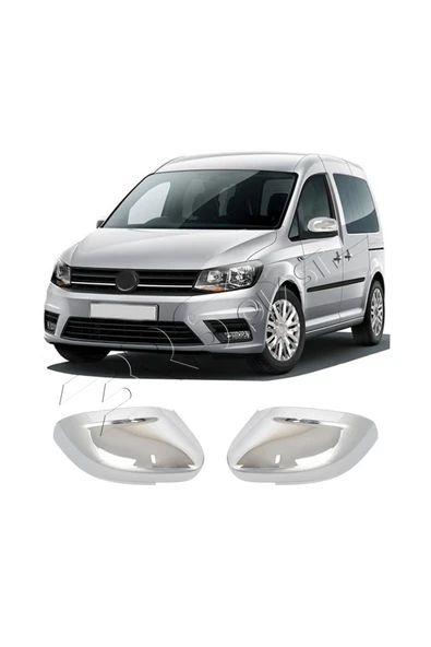 BRSPLAST  Volkswagen Caddy Uyumlu 2015 Ve Üzeri Ayna Kapağı 2 Parça Abs Krom Kaplama ürün görseli 1