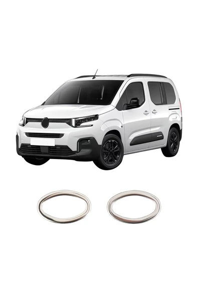 BRSPLAST  Citroen Berlnigo 3 Uyumlu 2009-2023 Krom Sinyal Çerçevesi 2 Parça Paslanmaz Çelik ürün görseli 1