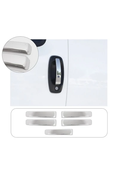 BRSPLAST  Citroen Nemo Uyumlu 2007-2016 Krom Kapı Kolu 5 Kapı Paslanmaz Çelik - Resim 2