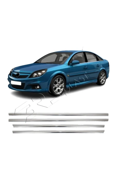 BRSPLAST  Opel Vectra C Uyumlu 2002-2008 Krom Cam Çıtası 4 Parça Paslanmaz Çelik ürün görseli 1