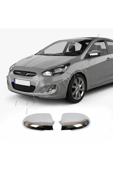 BRSPLAST  Hyundai Accent Era Uyumlu 2006-2012 Ayna Kapağı 2 Parça Abs Krom Kaplama ürün görseli 1