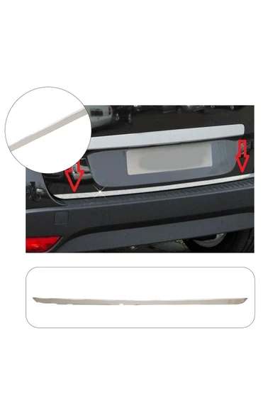 BRSPLAST  Renault Scenic Uyumlu 2010 ve üzeri Krom Bagaj Alt Çıtası Paslanmaz Çelik ürün görseli 1