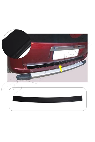 BRSPLAST  Fiat Fiorino Uyumlu 2007 Ve Üzeri Abs Arka Tampon Üstü Koruma ürün görseli 1