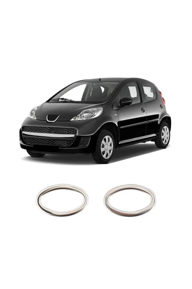 BRSPLAST  Peugeot 107 Uyumlu 2007 Ve Üzeri Krom Sinyal Çerçevesi 2 Parça Paslanmaz Çelik ürün görseli 1