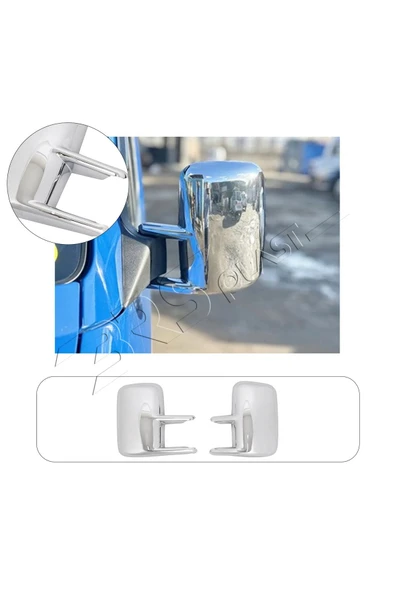 ServetDizaynOto  Volkswagen Volt Lt 35 Uyumlu 1998-2006 Ayna Kapağı 2 Parça Abs Krom Kaplama ürün görseli 1