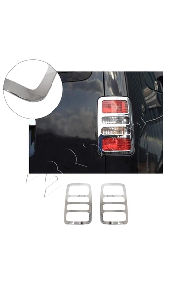BRSPLAST  Volkswagen Caddy Uyumlu 2003-2010 Stop Çerçevesi 2 Parça Abs Krom Kaplama ürün görseli 1