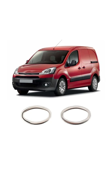BRSPLAST  Citroen Berlnigo Minivan Uyumlu 2008 Ve Üzeri Krom Sinyal Çerçevesi 2 Parça Paslanmaz Çelik ürün görseli 1