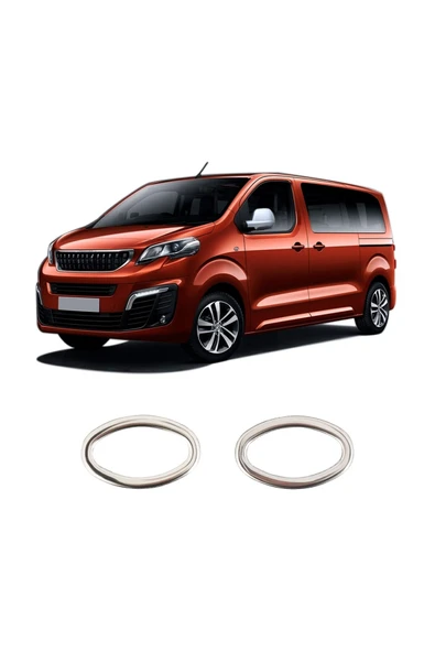 BRSPLAST  Peugeot Expert 3 Traveller Uyumlu 2016 Ve Üzeri Krom Sinyal Çerçevesi 2 Parça Paslanmaz Çelik ürün görseli 1