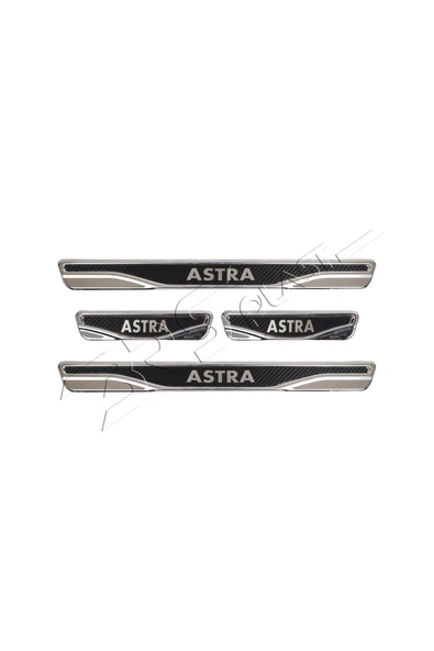 BRSPLAST  Opel Astra Uyumlu Kapı Eşiği Karbon Krom 4 Parça ürün görseli 1