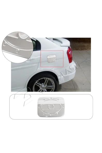 BRSPLAST  Hyundai Accent Era Uyumlu 2005-2011 Krom Depo Kapağı Paslanmaz Çelik ürün görseli 1