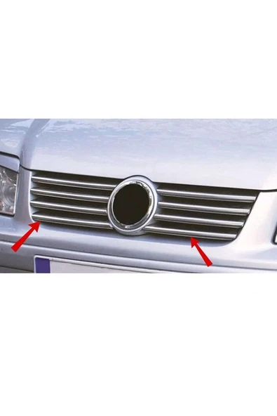 Yüksel Nikelaj  Volkswagen Bora Uyumlu 1998-2004 Krom Ön Panjur 8 Parça Paslanmaz Çelik ürün görseli 1