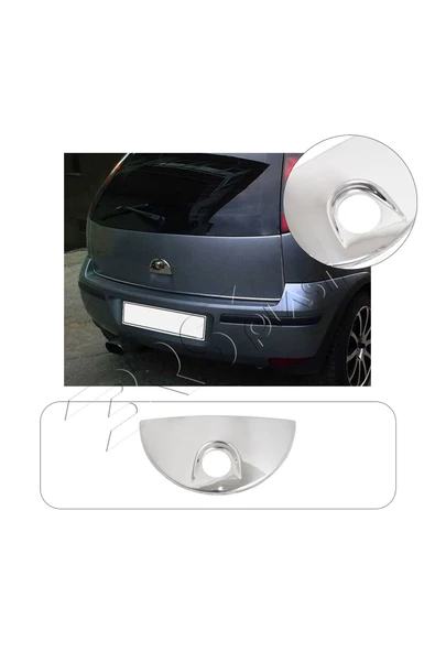 BRSPLAST  Opel Corsa C Uyumlu 2000 Ve Üzeri Krom Bagaj Açma Paslanmaz Çelik ürün görseli 1