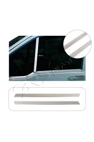 BRSPLAST  Ford Connect Uyumlu 2003-2014 Krom Direk Nikelajı 2 Parça Paslanmaz Çelik ürün görseli 1