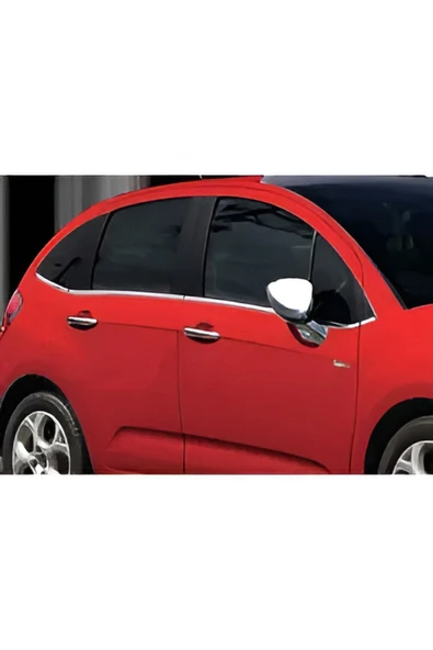 BRSPLAST  Citroen C3 Uyumlu 2009 Ve Üzeri Krom Kapı Kolu 4 Kapı Paslanmaz Çelik ürün görseli 1