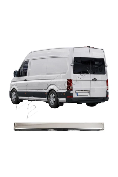 BRSPLAST  Volkswagen Crafter Uyumlu 2017 Ve Üzeri Krom Bagaj Çıtası Paslanmaz Çelik ürün görseli 1