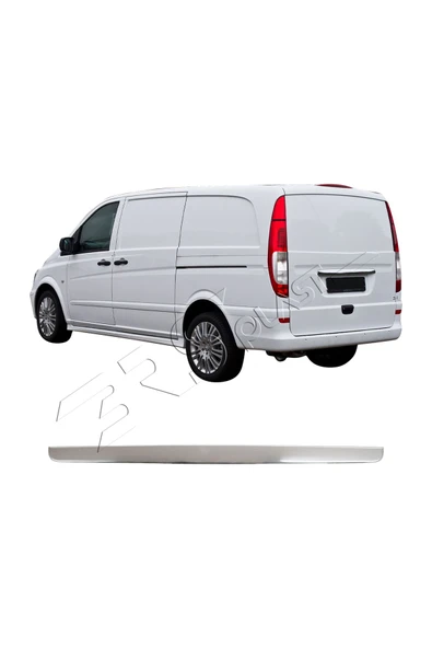BRSPLAST  Mercedes Vito W639 Uyumlu 2004-2014 Krom Bagaj Çıtası Paslanmaz Çelik ürün görseli 1