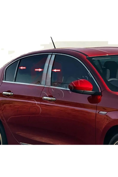 BRSPLAST  Fiat Egea Uyumlu 2016-2019 Krom Direk Nikelajı 6 Parça Paslanmaz Çelik ürün görseli 1