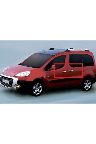 BRSPLAST  Peugeot Partner Tepee Uyumlu 2008-2012 Krom Kapı Kolu 4 Kapı Paslanmaz Çelik ürün görseli 1