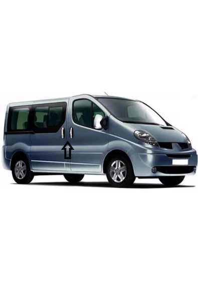 BRSPLAST  Renault Trafic Uyumlu 2001-2014 Krom Kapı Kolu 3 Kapı Paslanmaz Çelik - Resim 6