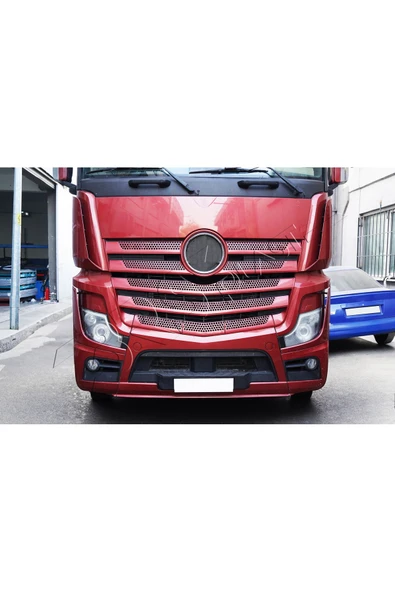 BRSPLAST  Mercedes Actros Uyumlu Krom Ön Panjur 11 Parça Paslanmaz Çelik ürün görseli 1
