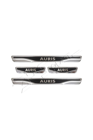 BRSPLAST  Toyota Auris Uyumlu Kapı Eşiği Karbon Krom 4 Parça ürün görseli 1