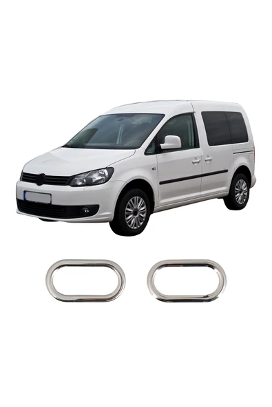 BRSPLAST  Volkswagen Caddy Uyumlu 2003-2014 Krom Sinyal Çerçevesi 2 Parça Paslanmaz Çelik ürün görseli 1