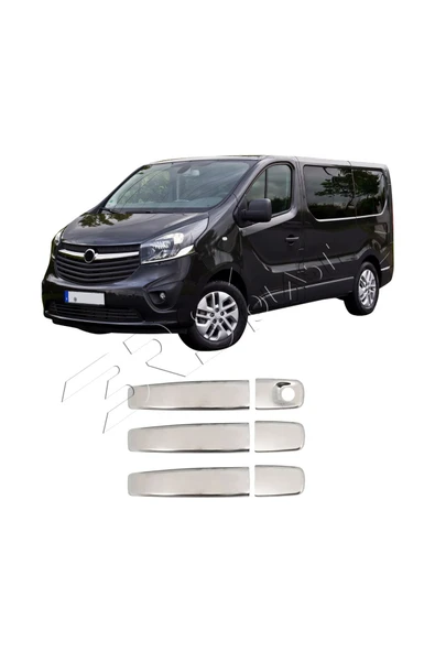 BRSPLAST  Opel Vivaro Uyumlu 2004-2014 Krom Kapı Kolu 3 Kapı Paslanmaz Çelik - Resim 3