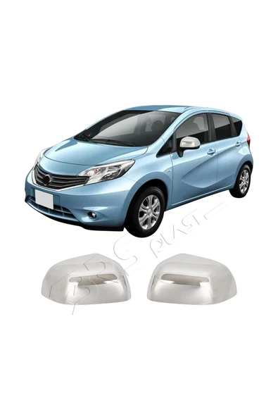 BRSPLAST  Nissan Note Uyumlu 2012 Ve Üzeri Krom Ayna Kapağı 2 Parça Paslanmaz Çelik ürün görseli 1