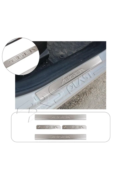 BRSPLAST  Fiat Egea Uyumlu 2015 Ve Üzeri Krom Kapı Eşiği 4 Kapı Paslanmaz Çelik ürün görseli 1