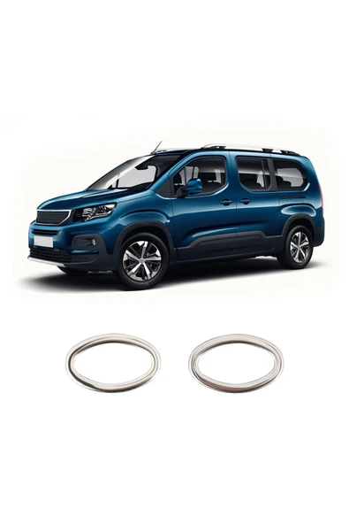 BRSPLAST  Peugeot Partner 3 Uyumlu 2019 Ve Üzeri Krom Sinyal Çerçevesi 2 Parça Paslanmaz Çelik ürün görseli 1